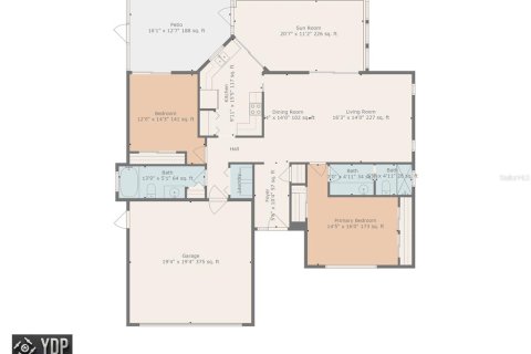 Купить виллу или дом в Палм-Харбор, Флорида 6 комнат, 119.47м2, № 1902374 - фото 3