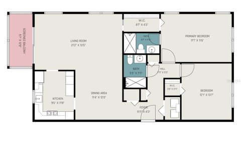 Condo in Saint Petersburg, Florida, 2 bedrooms  № 2234678 - photo 18