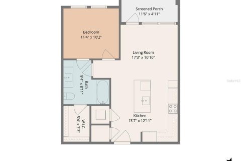 Appartement à louer à Nokomis, Floride: 1 chambre, 59.64 m2 № 2199106 - photo 2