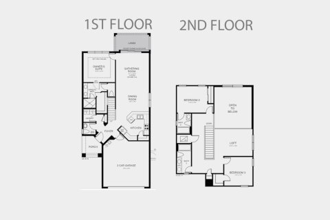 Townhouse floor plan «185SQM CAPTIVA», 3 bedrooms in GRANDVIEW AT THE HEIGHTS