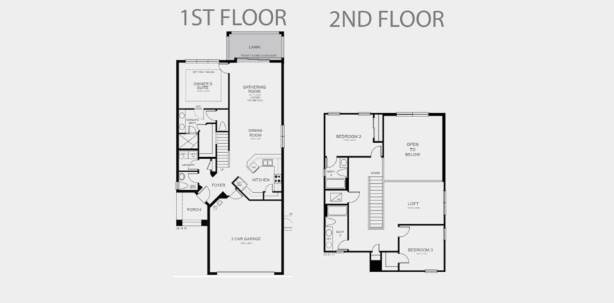 Планировка таунхауса «185SQM CAPTIVA» 3 спальни в ЖК GRANDVIEW AT THE HEIGHTS