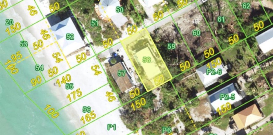 Terreno en Placida, Florida № 1625806