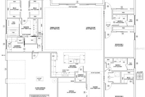 House in Orlando, Florida 4 bedrooms, 235.6 sq.m. № 2345318 - photo 14