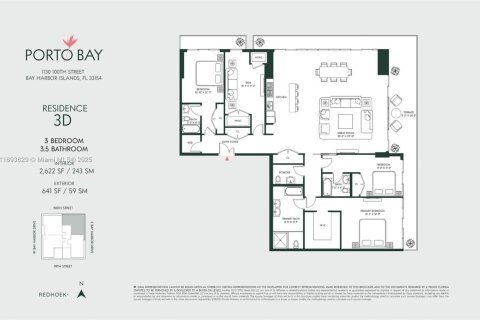 Condo in Bay Harbor Islands, Florida, 3 bedrooms № 2178099 - photo 3