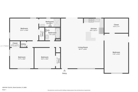 House in Miami Gardens, Florida 4 bedrooms, 138.89 sq.m. № 1768573 - photo 27