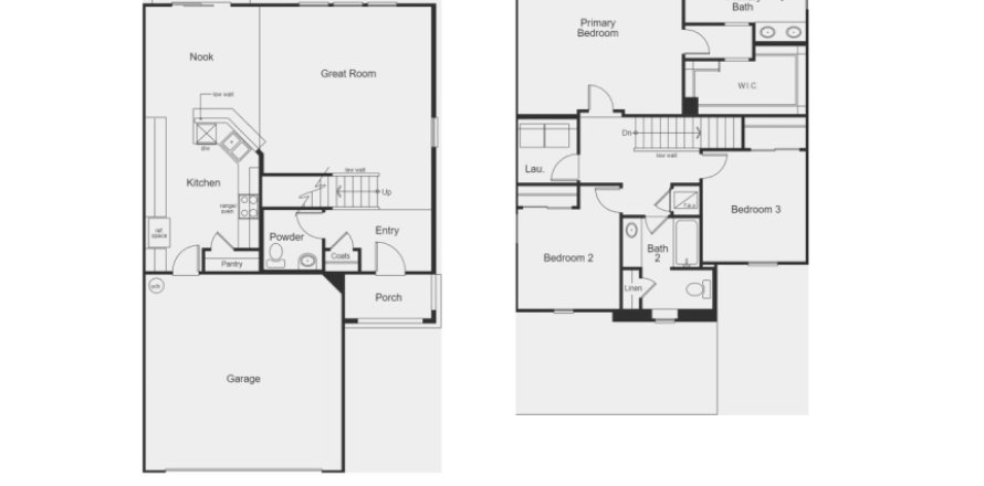 Property floor plan «House», 3 bedrooms in Stonecrest by KB Home