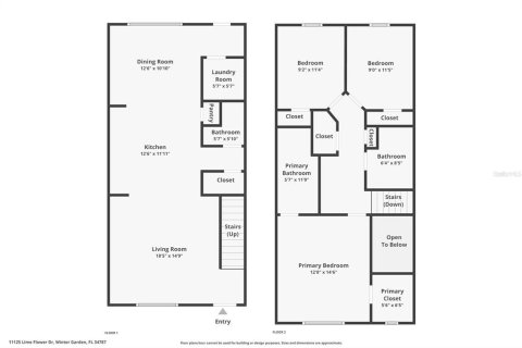 Townhouse in Winter Garden, Florida 3 bedrooms, 147.16 sq.m. № 1914314 - photo 20