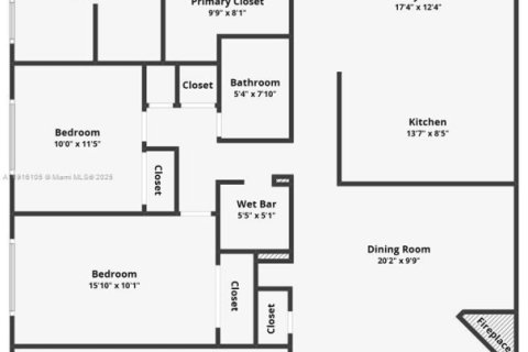 Купить виллу или дом в Майами, Флорида 3 спальни, 167.87м2, № 1974051 - фото 3