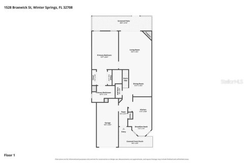 Villa ou maison à louer à Winter Springs, Floride: 3 chambres, 136.38 m2 № 2434890 - photo 2