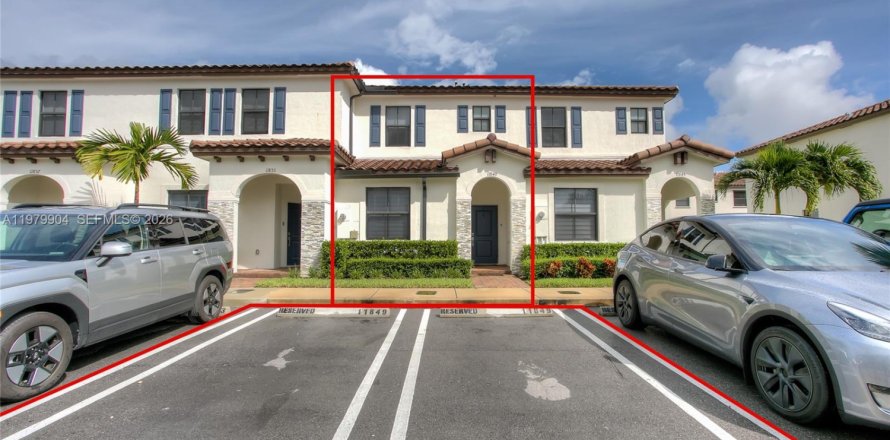 Таунхаус в Хомстед, Флорида 3 спальни, 123.37м2 № 2046336