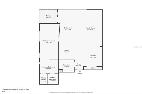 Condo in Orlando, Florida, 1 bedroom  № 1787713 - photo 27