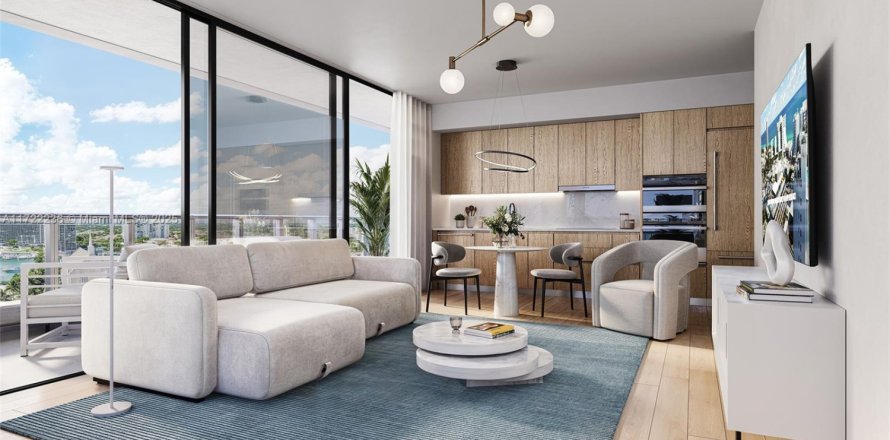 Кондоминиум с 1 спальней в Майами-Бич, Флорида № 2038078