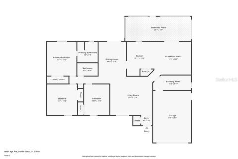 Casa en alquiler en Punta Gorda, Florida, 3 dormitorios, 156.54 m2 № 1914602 - foto 2