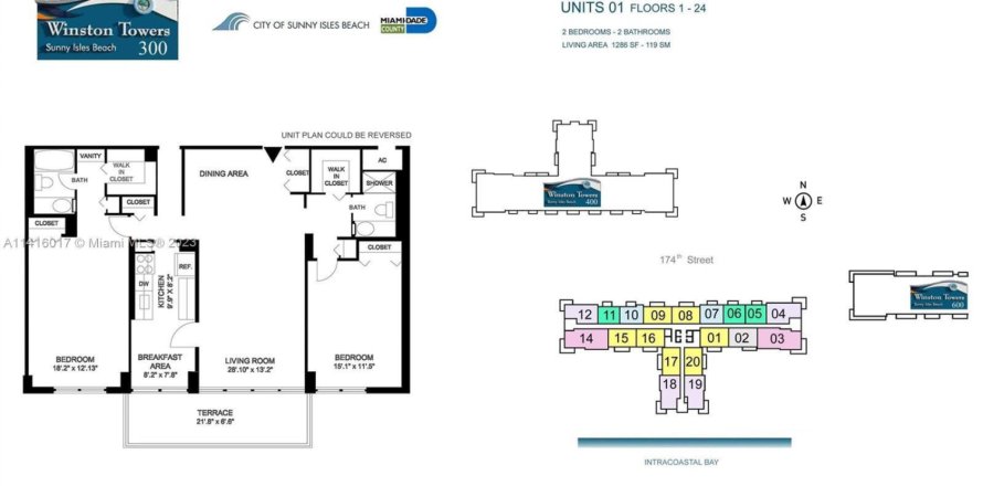 Condo in Sunny Isles Beach, Florida, 2 bedrooms  № 888231