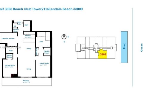 Condo in Hallandale Beach, Florida, 2 bedrooms  № 2040654 - photo 29