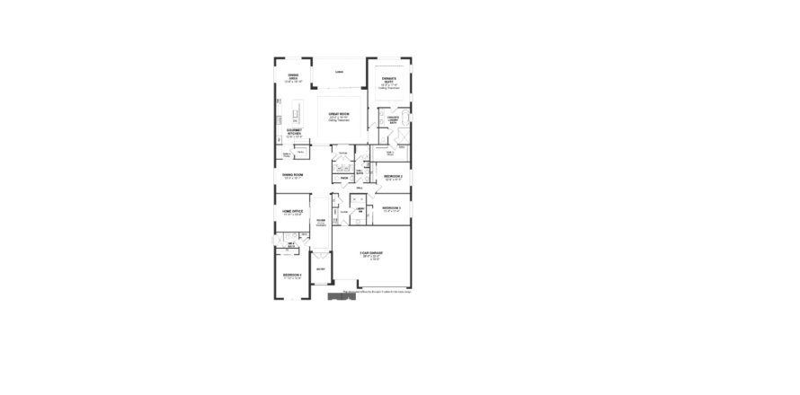 Планировка виллы или дома «House» 4 спальни в ЖК La Terre at Avenir