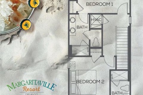 Villa ou maison à louer à Kissimmee, Floride: 2 chambres, 121.24 m2 № 2147927 - photo 24