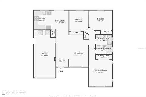 House in Palm Harbor, Florida 3 bedrooms, 102.38 sq.m. № 2410709 - photo 24
