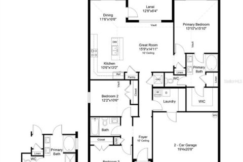 House in Newberry, Florida 3 bedrooms, 140.47 sq.m. № 2094904 - photo 29