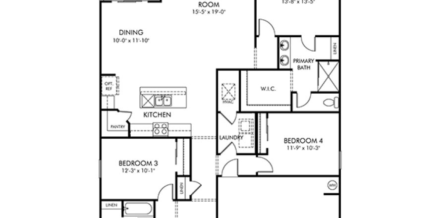House in Palm Coast, Florida 4 bedrooms, 168.8 sq.m. № 1805011