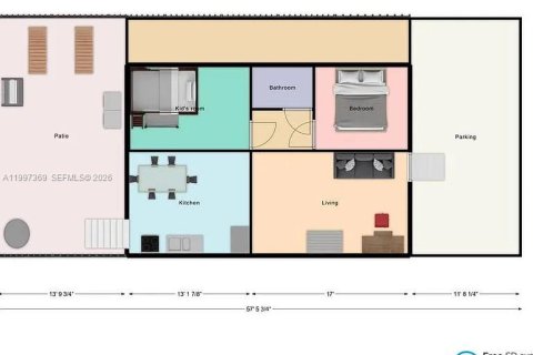 Villa ou maison à louer à Biscayne Park, Floride: 2 chambres, 141.12 m2 № 2063140 - photo 12