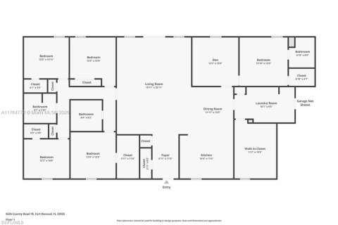 House in LaBelle, Florida 5 bedrooms, 285.21 sq.m. № 1715674 - photo 25