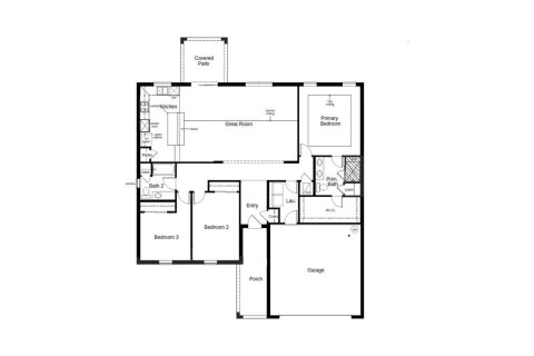 Townhouse floor plan «164SQM 76», 3 bedrooms in COVES OF ESTERO BAY