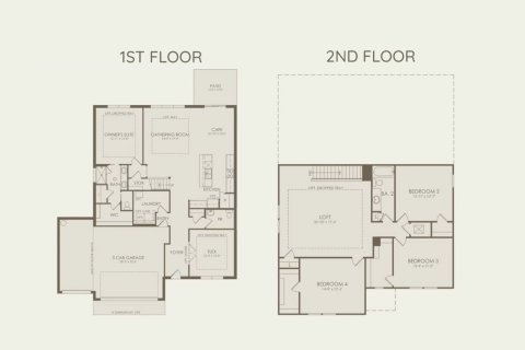 Townhouse floor plan «269SQM WHITESTONE», 5 bedrooms in ESTATES AT LAKEVIEW PRESERVE