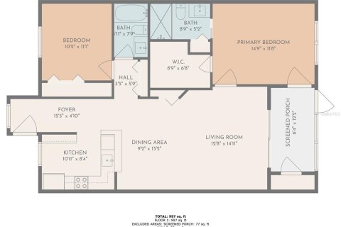 Condominio en venta en Sun City Center, Florida, 2 dormitorios, 100.15 m2 № 1812723 - foto 30