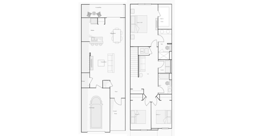 Townhouse in BELMONT in Ruskin, Florida 3 bedrooms, 154 sq.m. № 67038