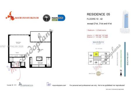 Condo in Miami, Florida, 1 bedroom  № 2170457 - photo 20
