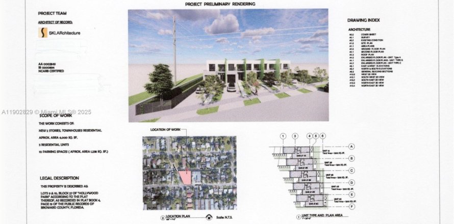 Immobilier commercial à Hollywood, Floride 149.94 m2 № 2062468