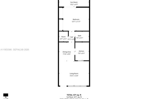 Condominio en venta en Sunrise, Florida, 1 dormitorio, 54.81 m2 № 2007725 - foto 14