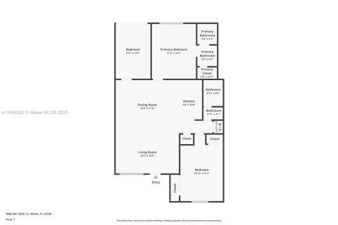 Townhouse in Miami, Florida 2 bedrooms, 104.98 sq.m. № 1891876 - photo 16