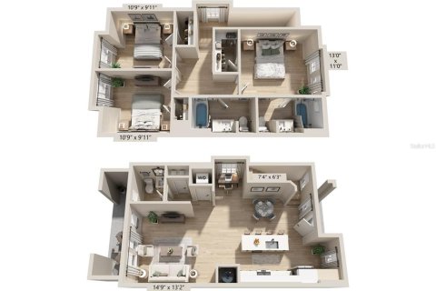 Touwnhouse à louer à Ocoee, Floride: 3 chambres, 132.2 m2 № 2157342 - photo 30