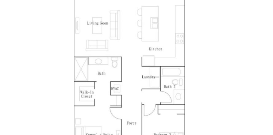 Таунхаус в Wellen Park Golf & Country Club - Terrace Condominiums в Венеция, Флорида 2 комнаты, 107м2 № 573609