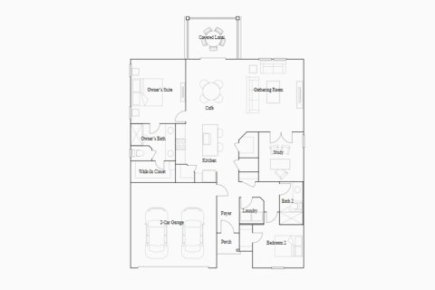 Townhouse floor plan «143SQM ELAN», 2 bedrooms in LIBERTY VILLAGE