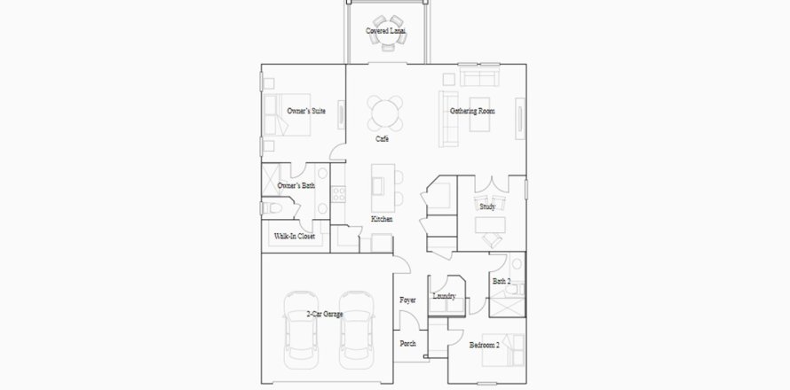 Townhouse in LIBERTY VILLAGE in Ocala, Florida 2 bedrooms, 143 sq.m. № 102616