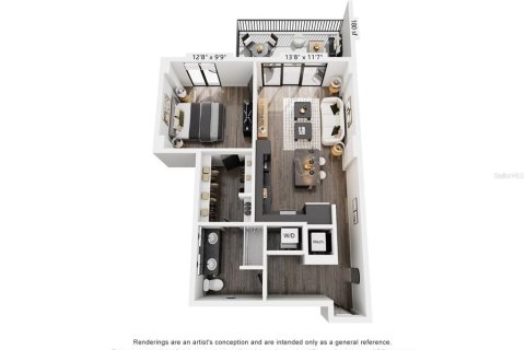 Apartamento en alquiler en Saint Petersburg, Florida, 1 dormitorio, 75.62 m2 № 1762177 - foto 2