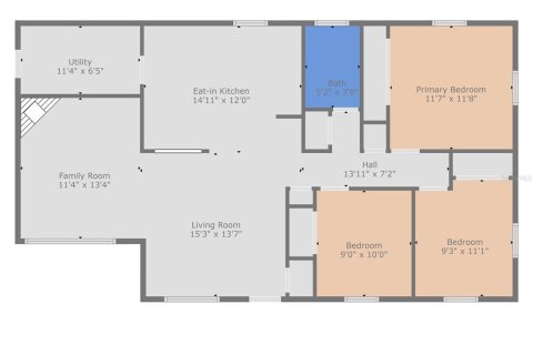 Купить виллу или дом в Семинол, Флорида 7 комнат, 109.44м2, № 1911596 - фото 3