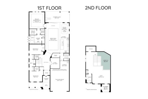 Townhouse floor plan «326SQM CARVER ELITE ANTILLES», 3 bedrooms in THE ISLES AT LAKEWOOD RANCH