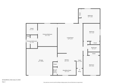 Villa ou maison à vendre à Palm Coast, Floride: 4 chambres, 174.01 m2 № 1845415 - photo 1
