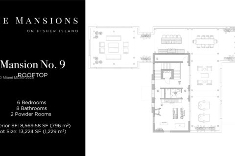 Casa en venta en Fisher Island, Florida, 6 dormitorios, 796.08 m2 № 2027734 - foto 24