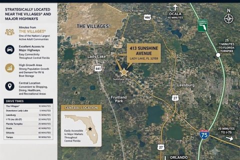 Immobilier commercial à vendre à Lady Lake, Floride: 113.81 m2 № 2408546 - photo 5