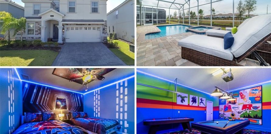 House in Davenport, Florida 8 bedrooms, 363.15 sq.m. № 1853430