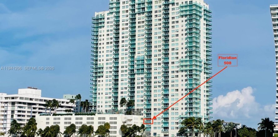 Condominio en Miami Beach, Florida, 1 dormitorio  № 1999888