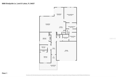 Villa ou maison à vendre à Land O' Lakes, Floride: 3 chambres, 161.46 m2 № 2395693 - photo 4