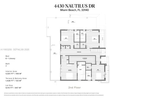 Villa ou maison à vendre à Miami Beach, Floride: 6 chambres, 418.15 m2 № 2042297 - photo 21