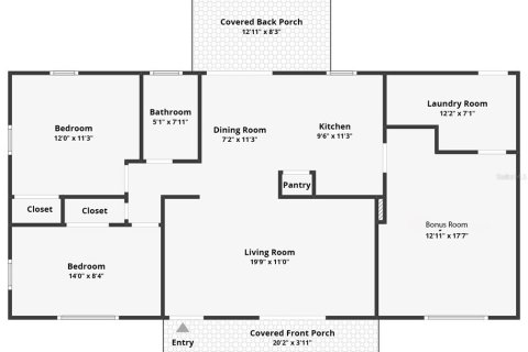 Casa en venta en Lutz, Florida, 2 dormitorios, 107.02 m2 № 2386313 - foto 3