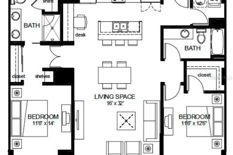 Copropriété à louer à Tampa, Floride: 2 chambres, 122.63 m2 № 2434830 - photo 11
